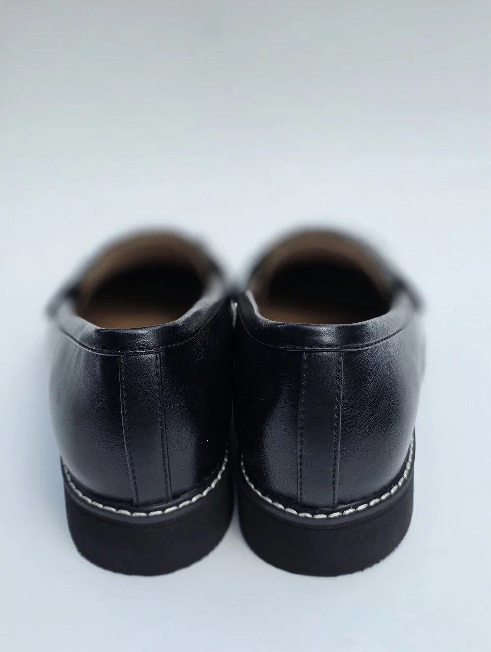 Naturalizer Pacey Women's 9W Wide Black Penny Loafers Kiltie Fringe Comfort
